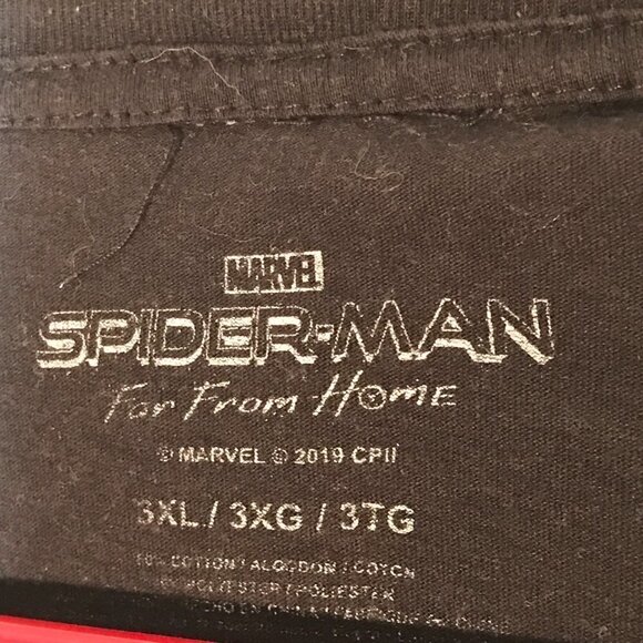 Marvel Sony SPIDERMAN Far From Home Queens NYC Black Short Sleeve Tee Shirt 3XL - Picture 5 of 7
